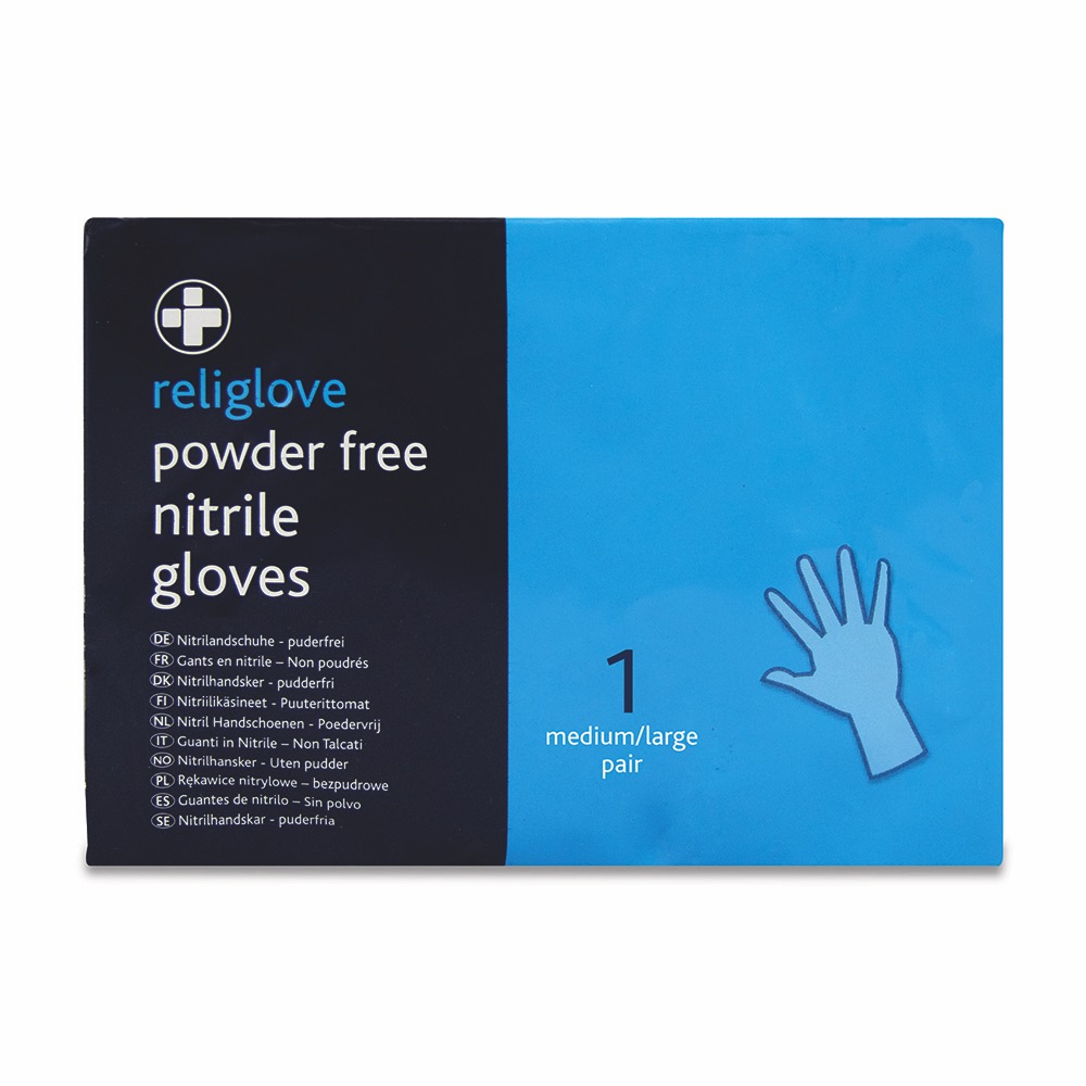 Nitrile Powder-Free, Medium , Medium, 250 Single Pair