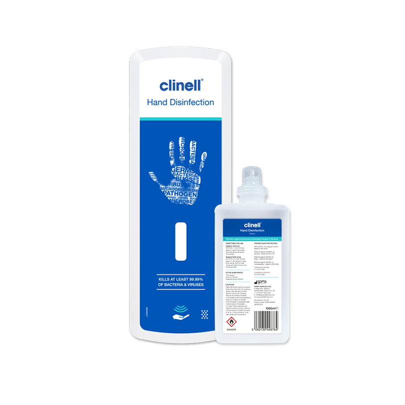 Clinell Free Standing Hand Disinfection Dispenser Kit