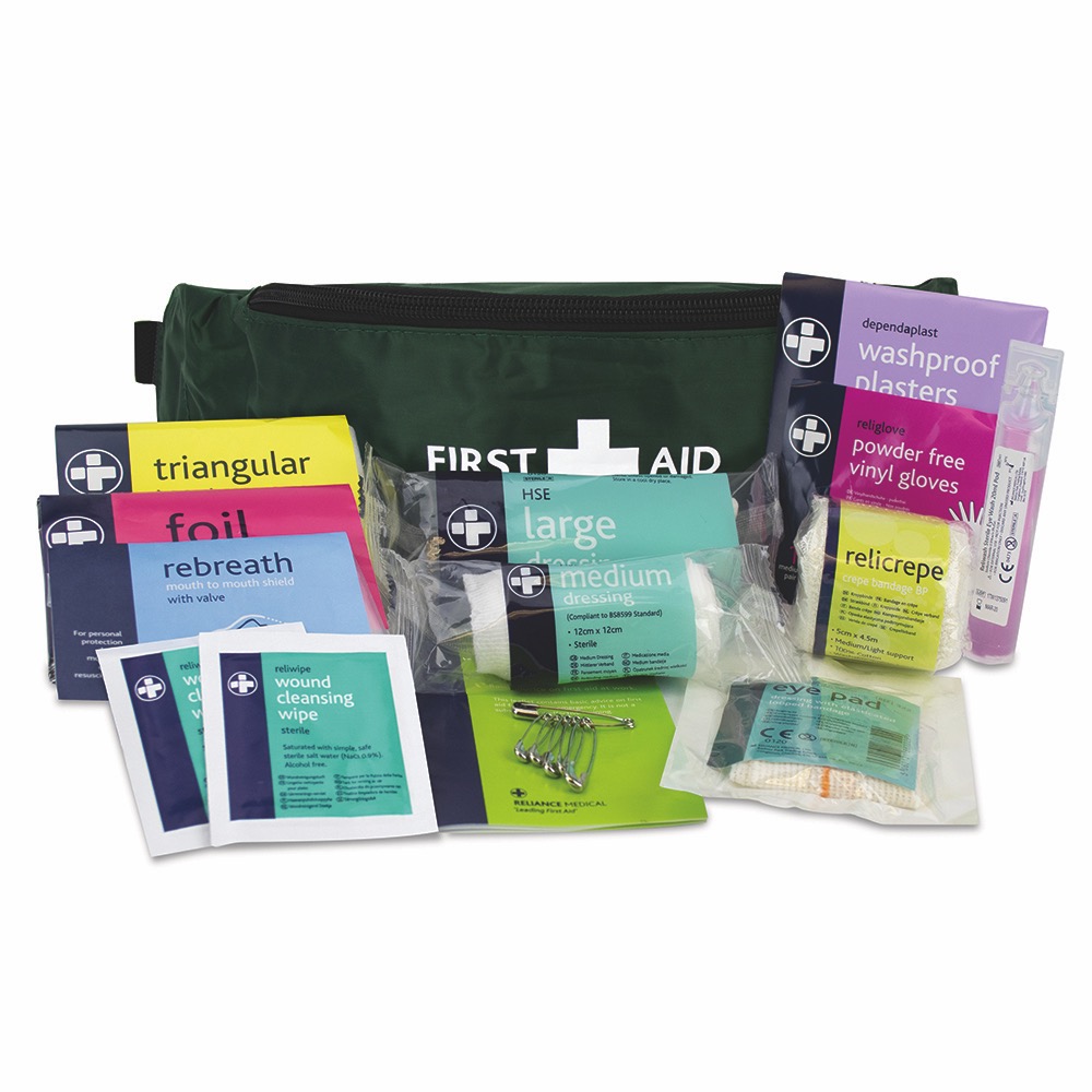 Playground First Aid Kit  in Green Riga Bum Bag