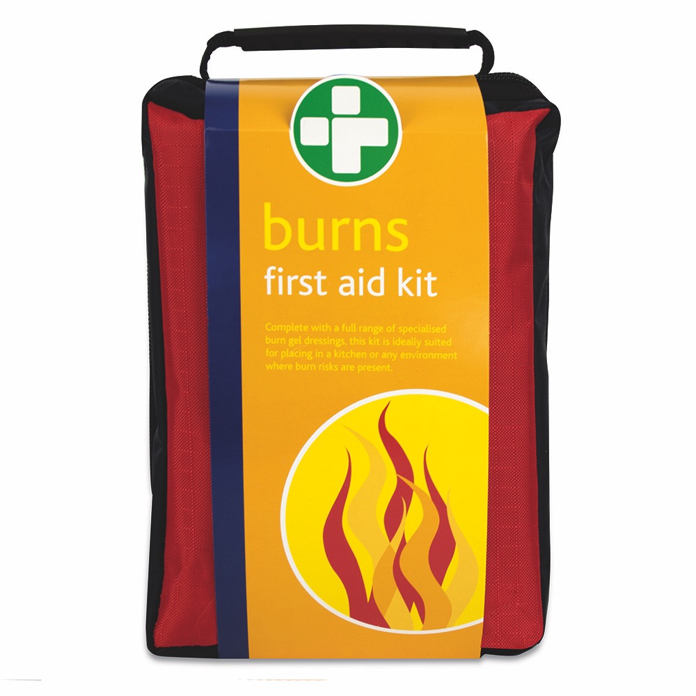 Burn First Aid Kit in Red Stockholm Bag