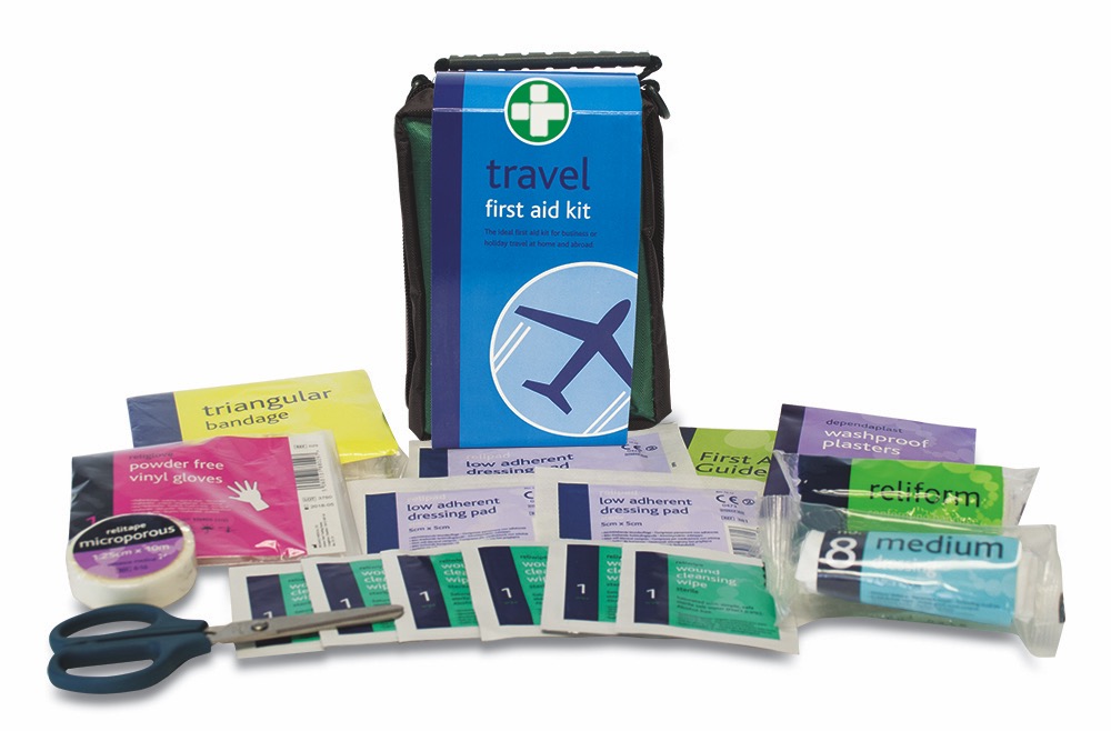 Travel First Aid Kit  in Green Helsinki Bag