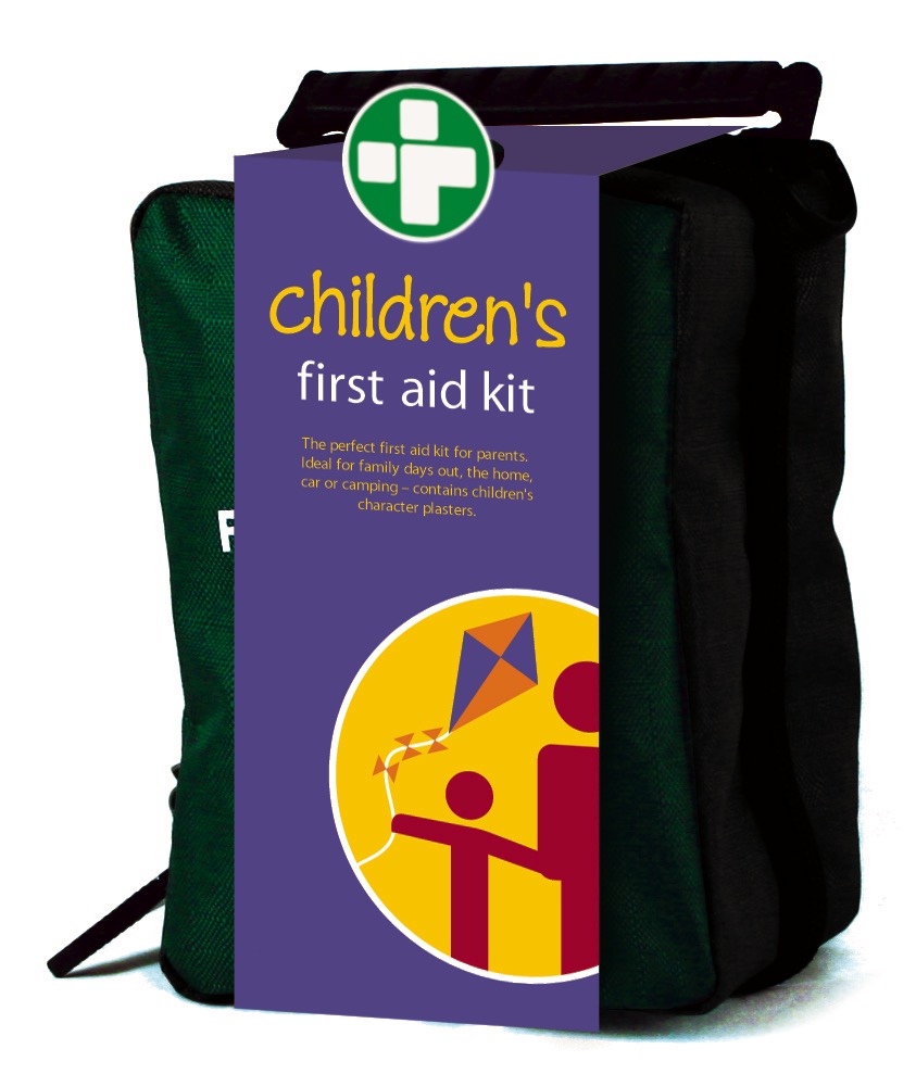 Children's First Aid Kit in Green Helsinki Bag