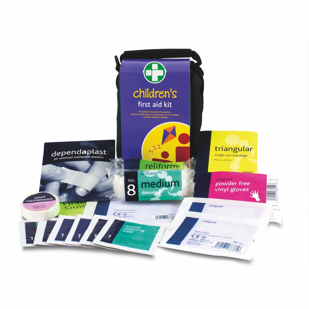 Children's First Aid Kit in Green Helsinki Bag