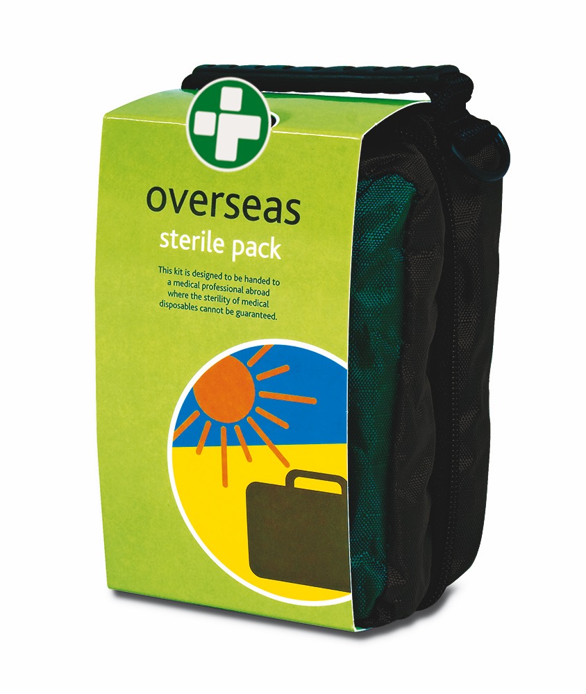 Overseas First Aid Kit  in Green Helsinki Bag