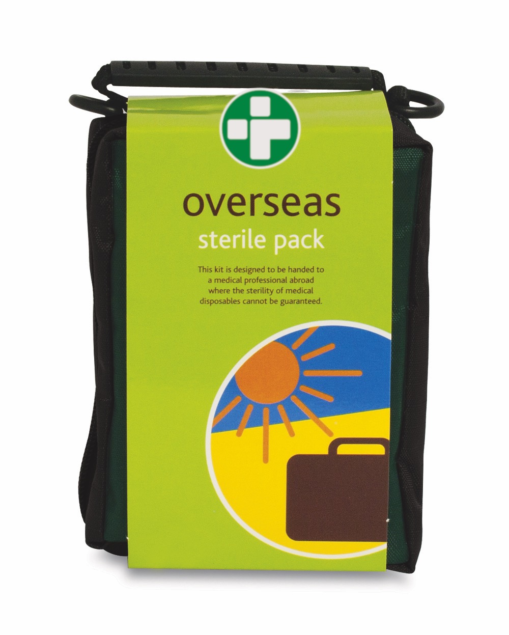 Overseas First Aid Kit  in Green Helsinki Bag