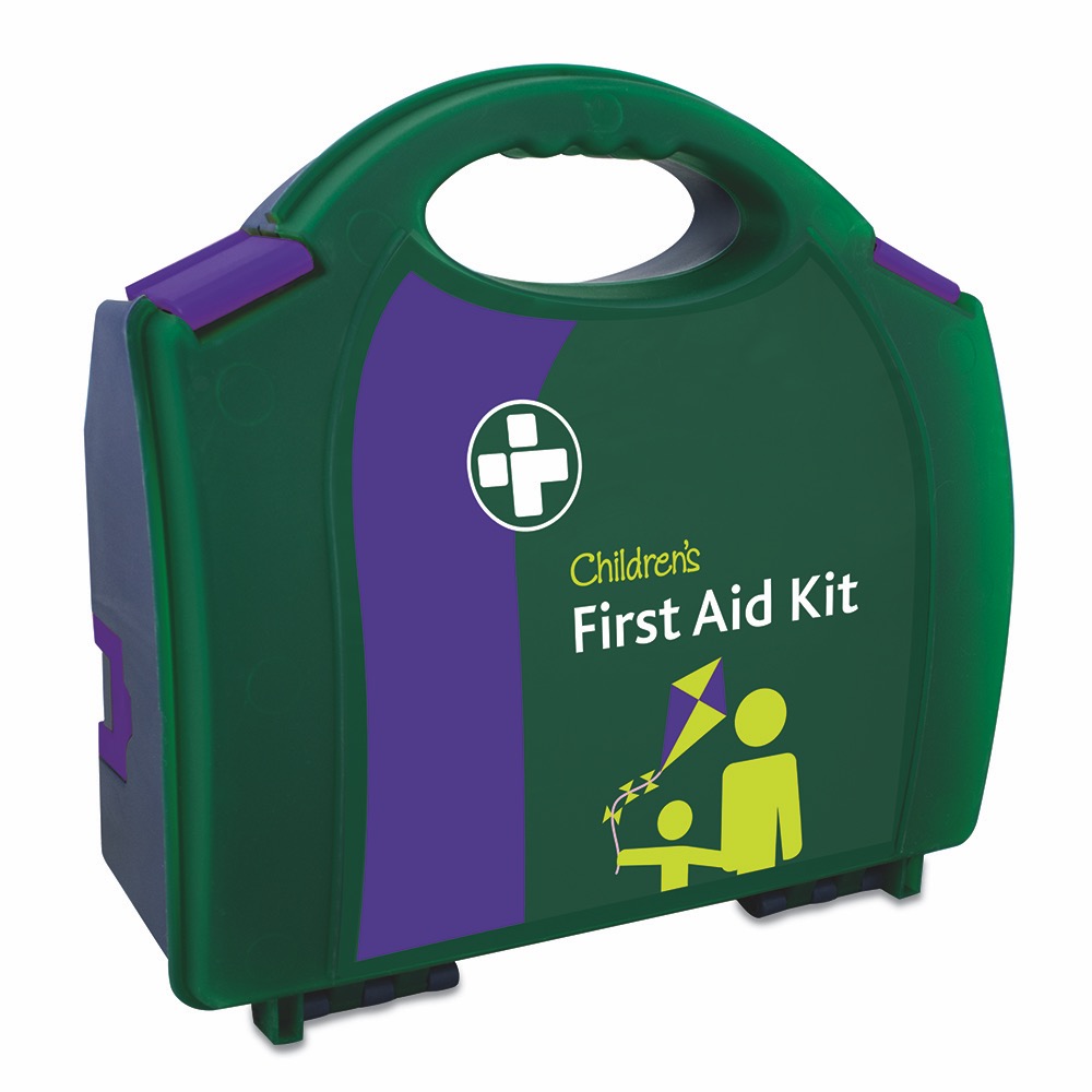 Child Care First Aid Kit in Green/Purple Integral Aura Box