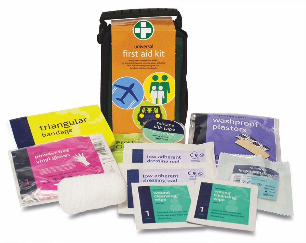 Small Universal First Aid Kit  in Green Oslo Bag