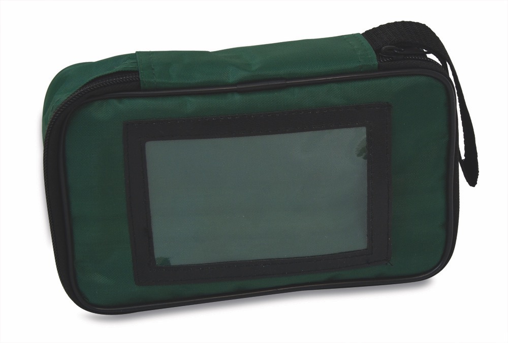 Zipper Kit with Transparent Window in Green Pouch 