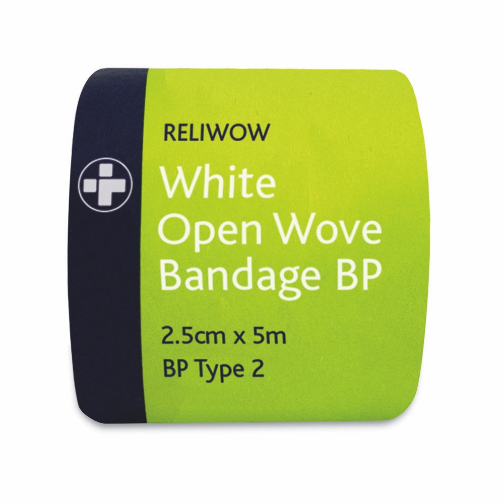 Reliwow WOW Bandage BP, Individually Wrapped, 2.5cm x 5m , 1 x  Pack of Singular2