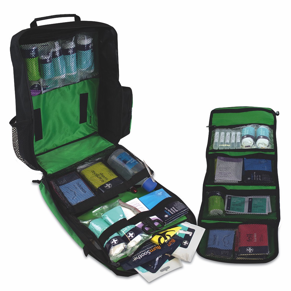 School Trip Kit in Green Rucksack