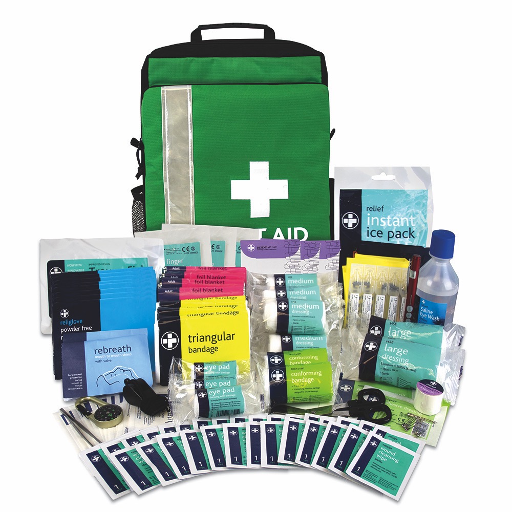 School Trip Kit in Green Rucksack