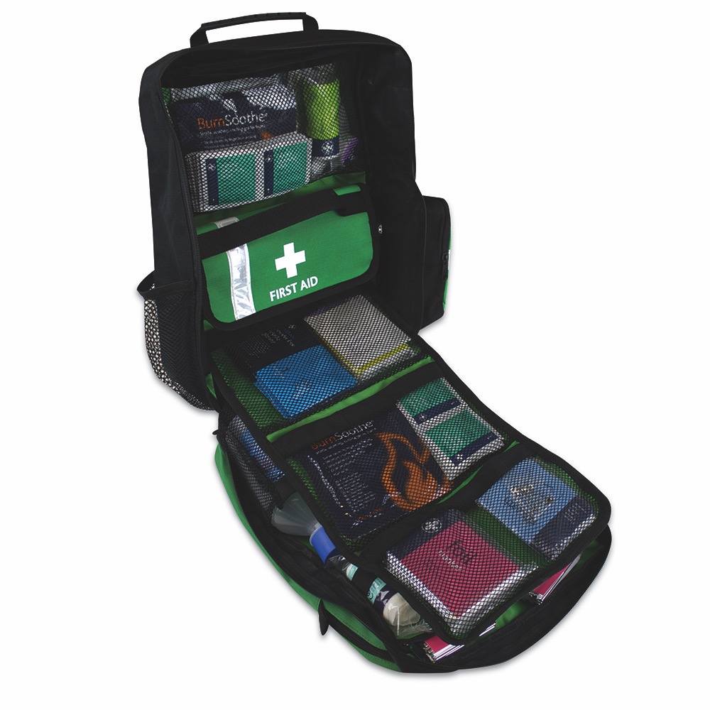 Site First Response Kit in Green Rucksack