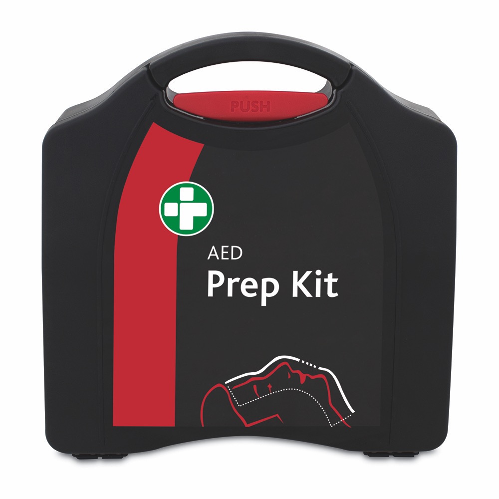 AED Prep Kit, in Large Black/Red Compact Aura, 20.5cmH x 20cmW x 6.5cmD, 1 x  Single Unit