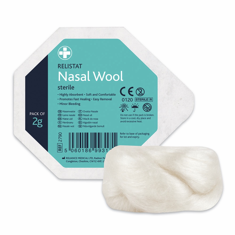 Relistat Nasal Wool, Sterile, 2g, 5 Single Unit