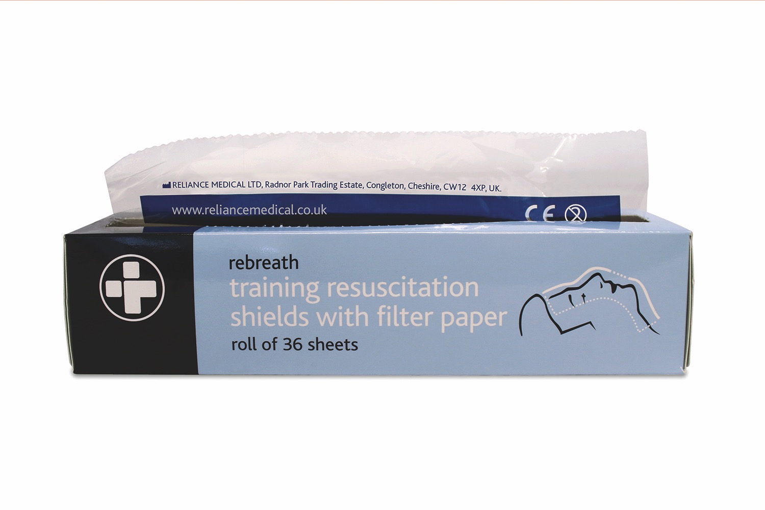 Rebreath with Filter Paper on a Roll, One Size, 1 x  Roll of 36