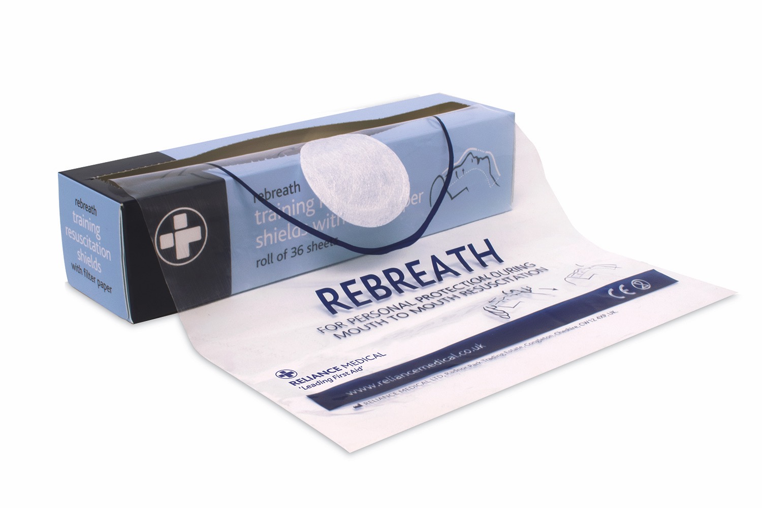 Rebreath with Filter Paper on a Roll, One Size, 1 x  Roll of 36