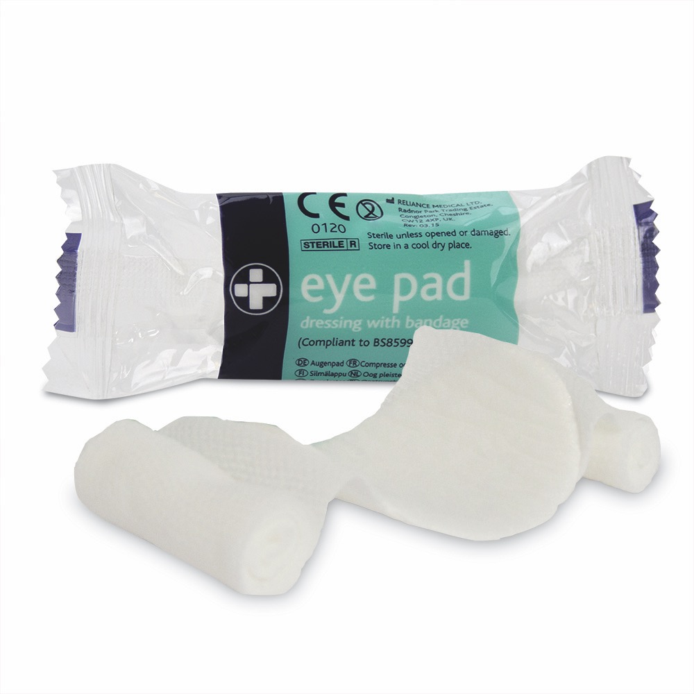 Eye Pad with Bandage, Flow-wrapped, No.16, 10 x  Single Unit