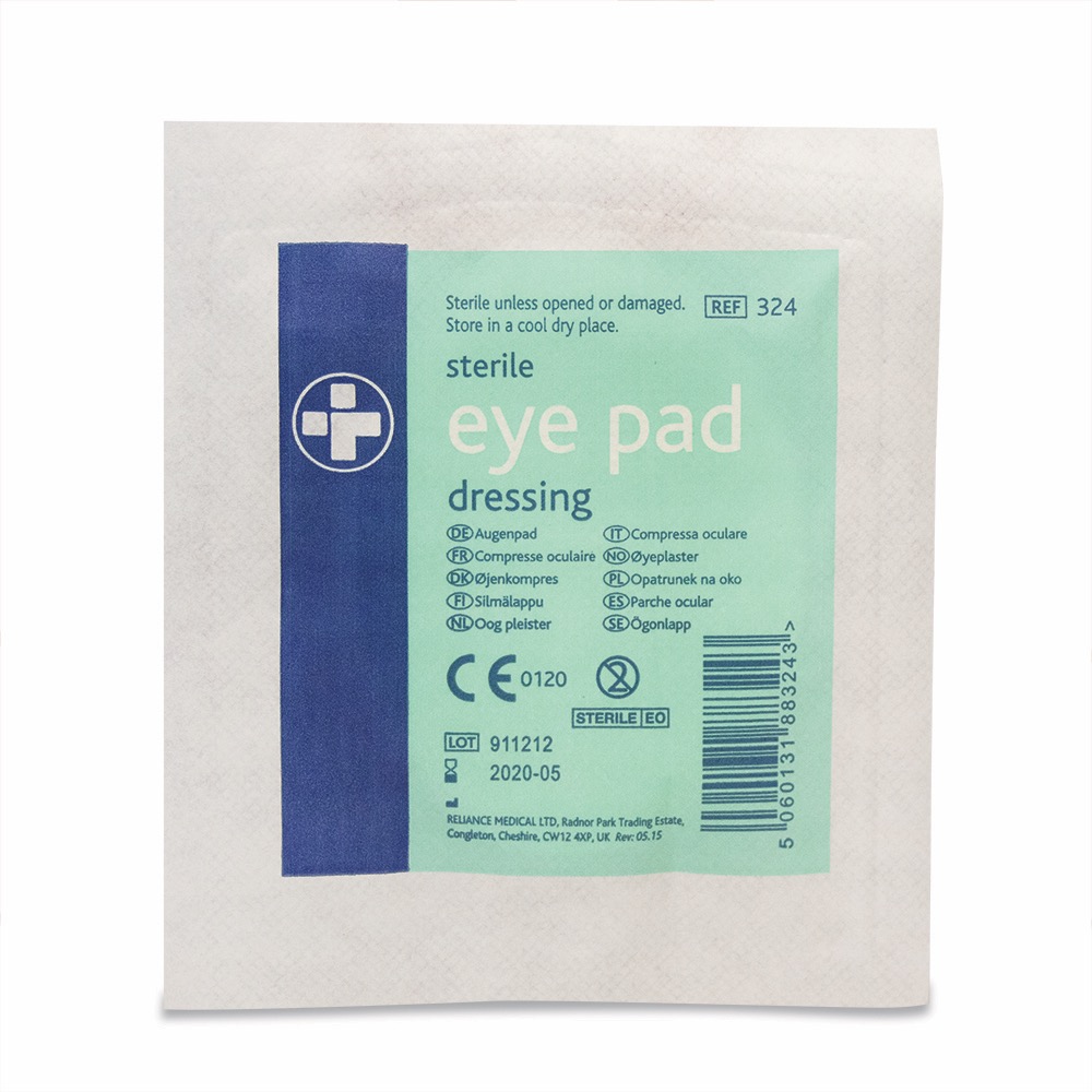 Eye Pad Dressing, 8cm x 6cm, 10 x  Single Unit