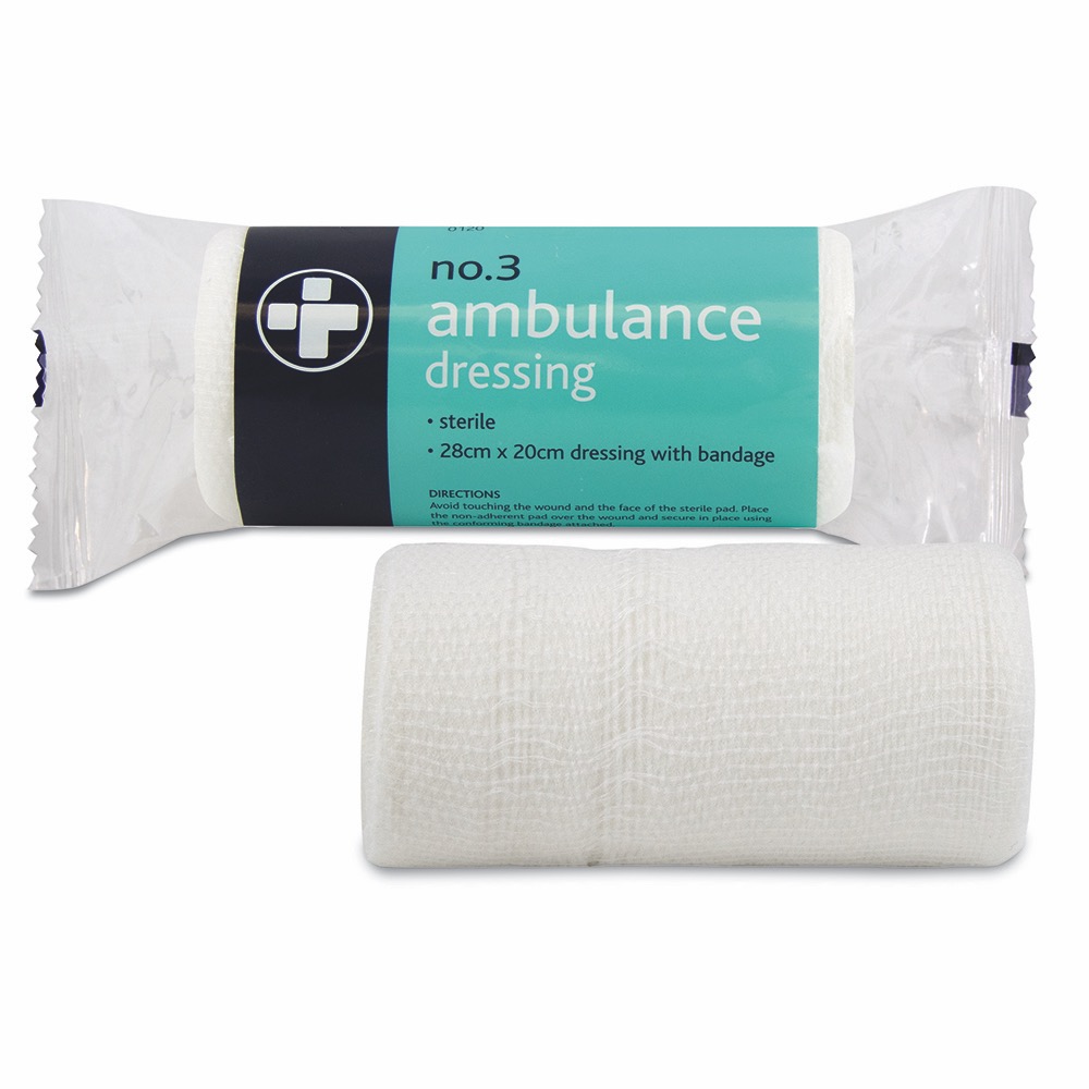 Ambulance Dressing , Sterile, No.3, 10 x  Single Unit