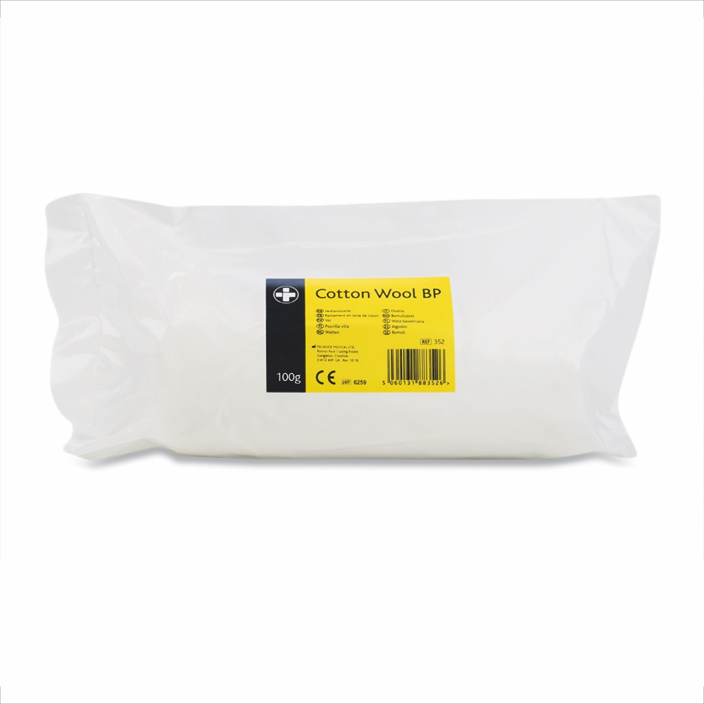 Cotton Wool BP , 100g, 1 x  Single Unit