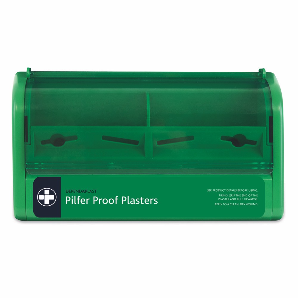 Dependaplast Pilfer Proof Plaster Dispenser, Empty, Plastic, Fits 2 wallets, mix or match, 1 x  Single Unit