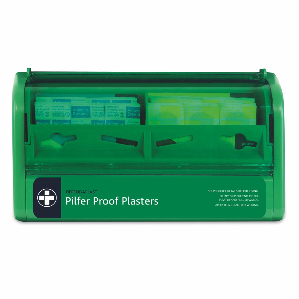 Dependaplast Pilfer Proof Plaster Dispenser, Empty, Plastic, Fits 2 wallets, mix or match, 1 x  Single Unit