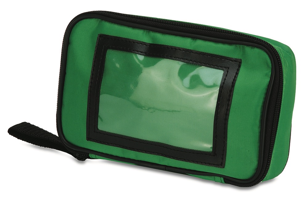 Zipper Kit with Transparent Window in Green Pouch 