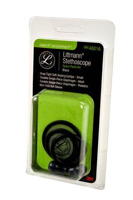 3M™ Littmann® Stethoscope Spare Parts Kit, Classic III™ & Cardiology IV, Black