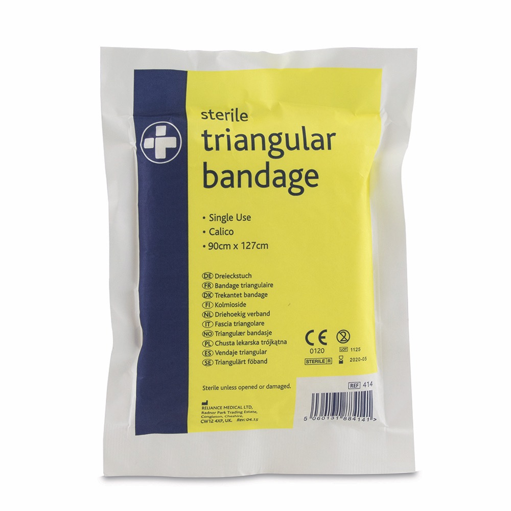 Triangular Bandage Calico Sterile 90cm X 127cm 10 X Single Unit