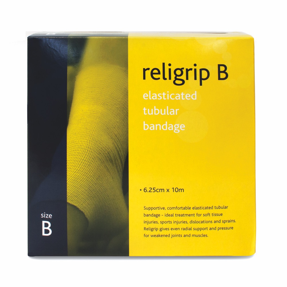 Religrip Elasticated Tubular Bandage , Natural, Size B 10m, 1 x  Single Unit