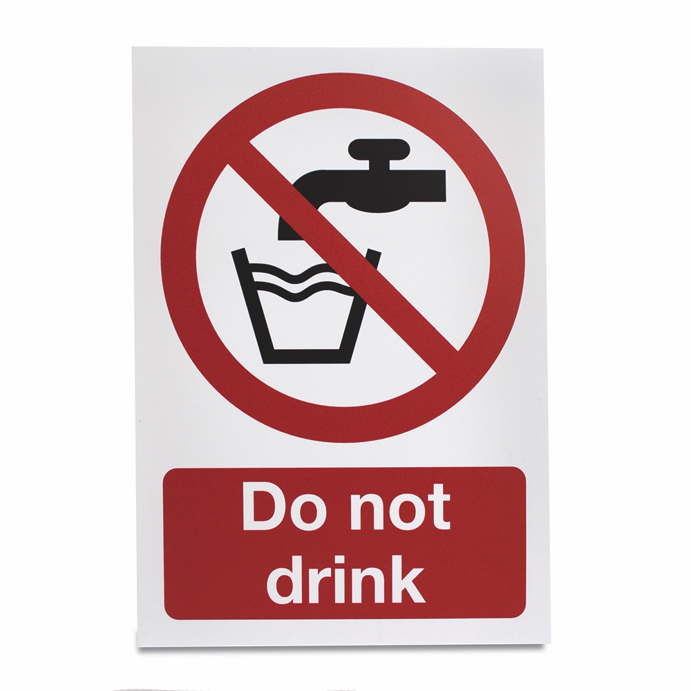 Do not drink, Vinyl, 297 x 210mm, 1 x  Single Unit