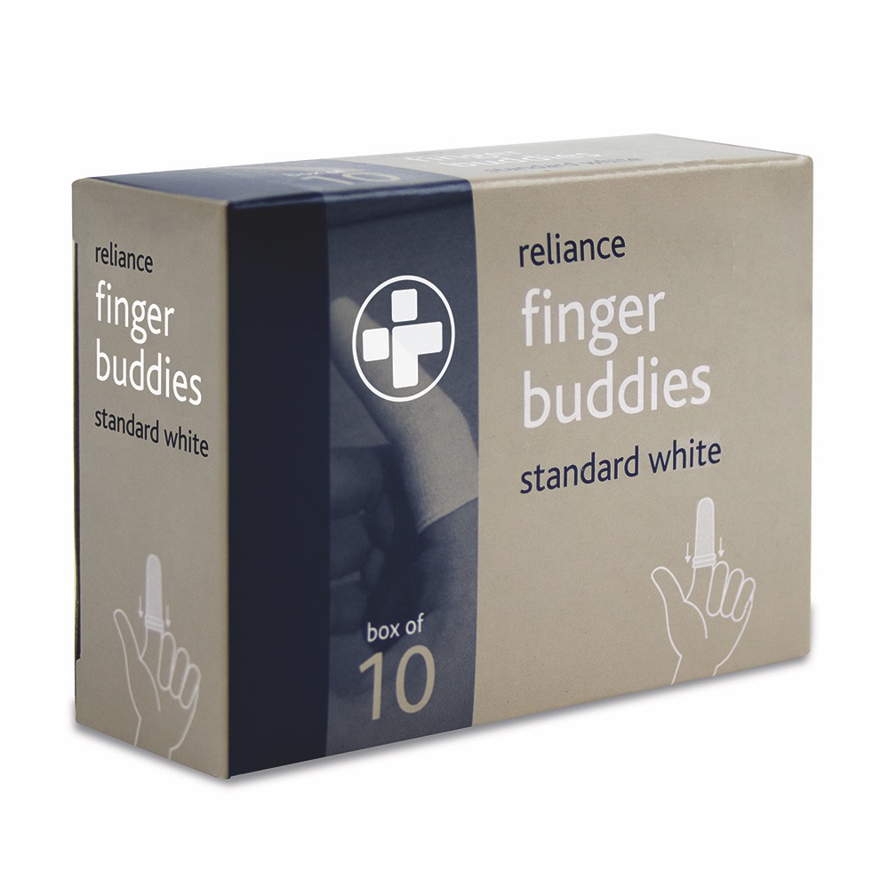 Finger Buddies , White , Standard , 1 x  Single Unit