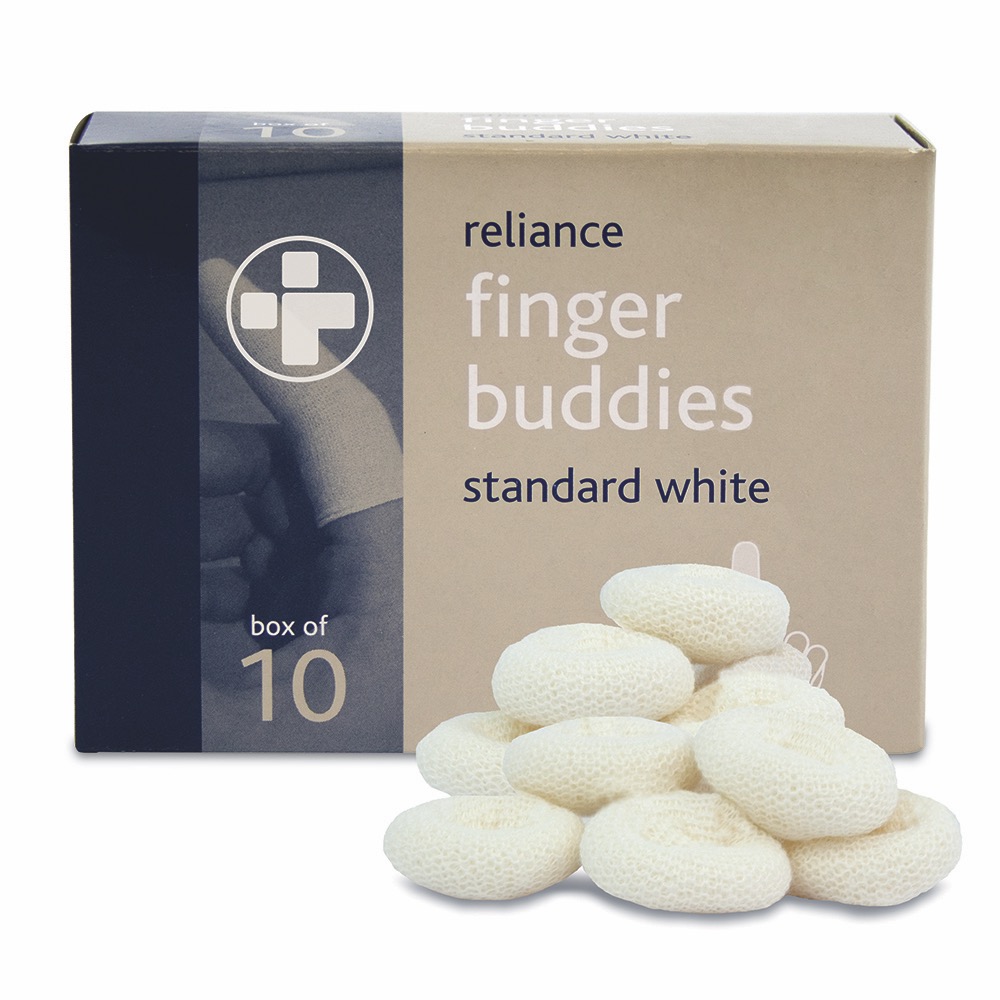 Finger Buddies , White , Standard , 1 x  Single Unit