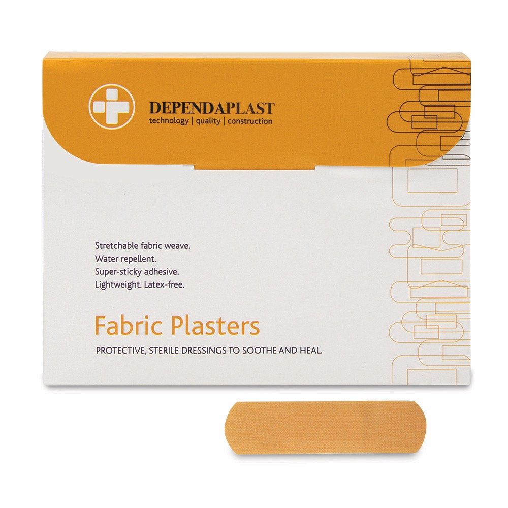 Dependaplast Advanced Fabric Plasters, Sterile, 7cm x 2cm , 10 x  Box of 100