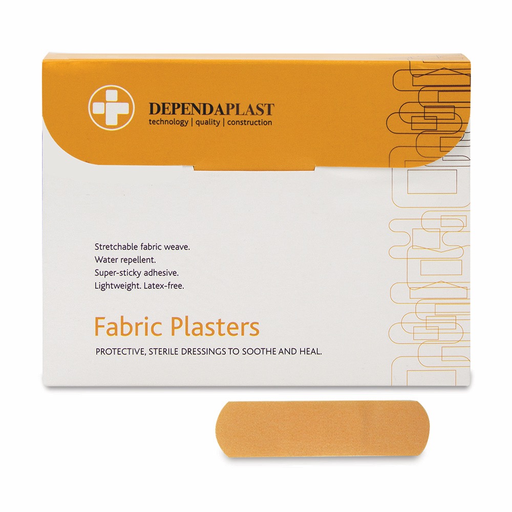 Dependaplast Advanced Fabric Plasters, Sterile, 7.5cm x 2.5cm , 10 x  Box of 100