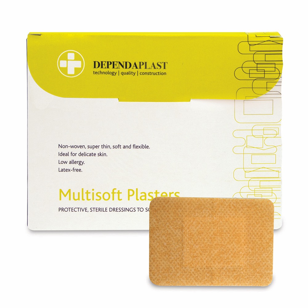 Dependaplast Multisoft Plasters, Sterile, 7.5cm x 5cm , 10 x  Box of 50