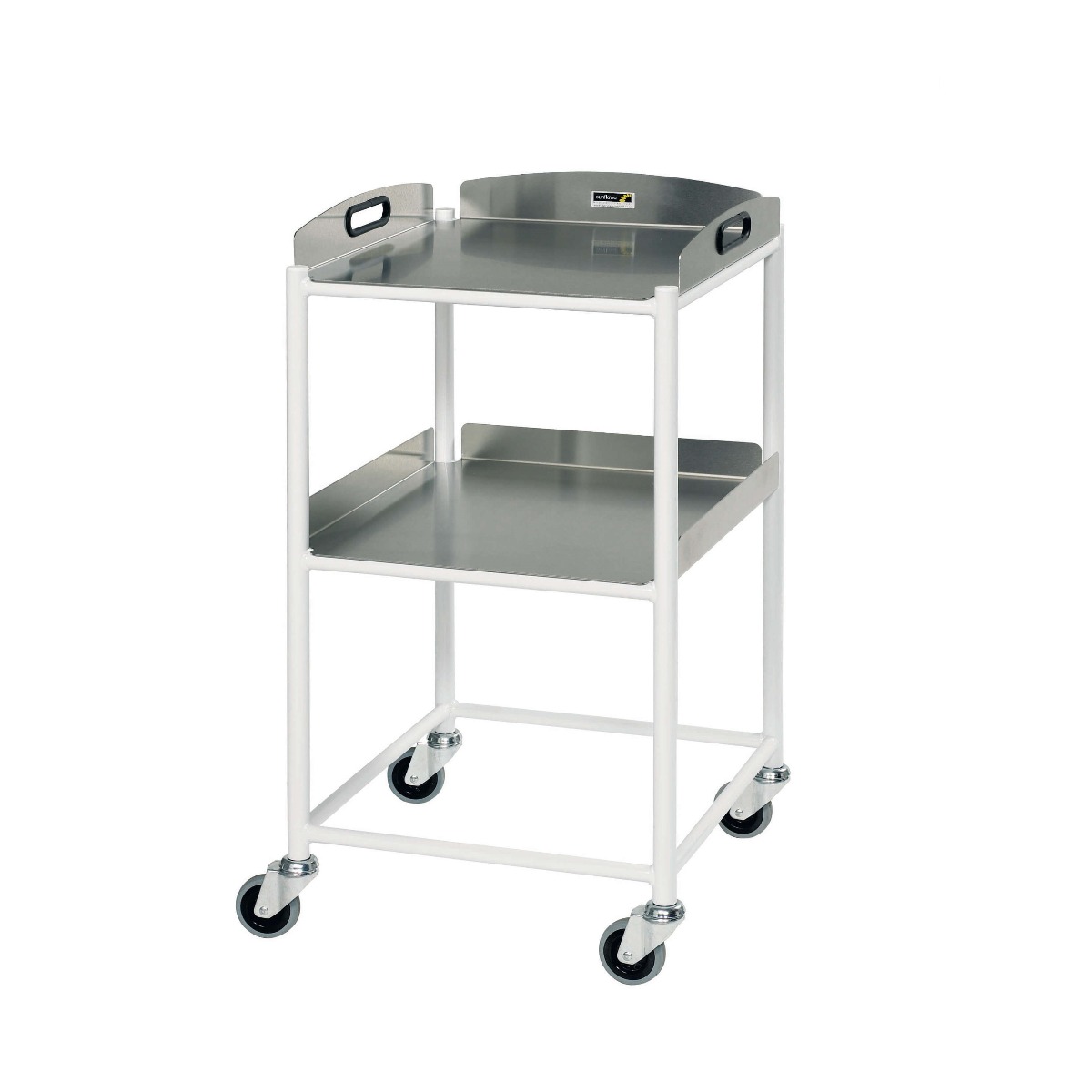 Sunflower Dressing Trolley – 46cm Width with Stainless Steel Trays