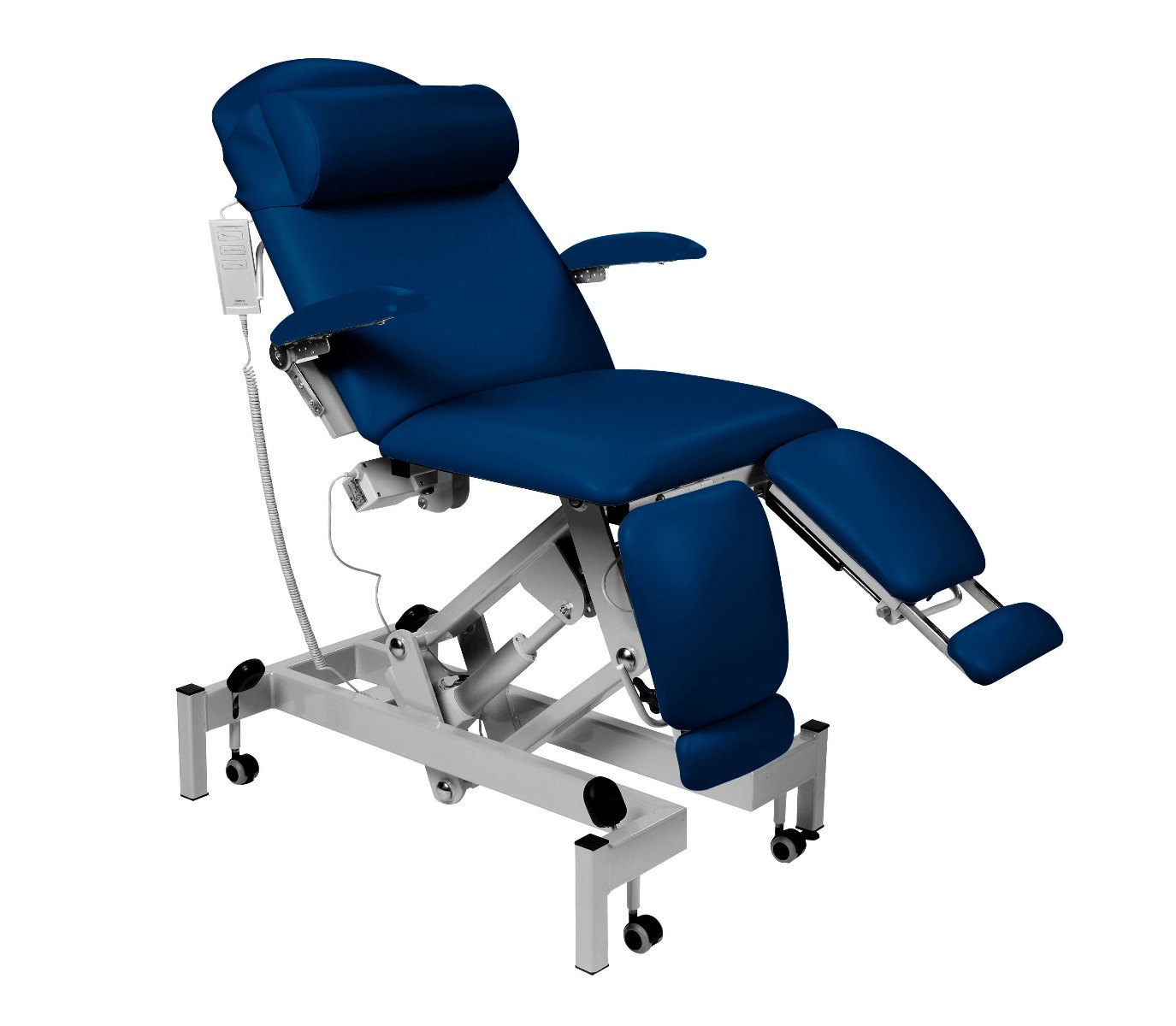 Sunflower Fusion Podiatry Chair, Electric Height Adjustment, Electric Head and Split Adjustable Length ﻿and Foot Sections