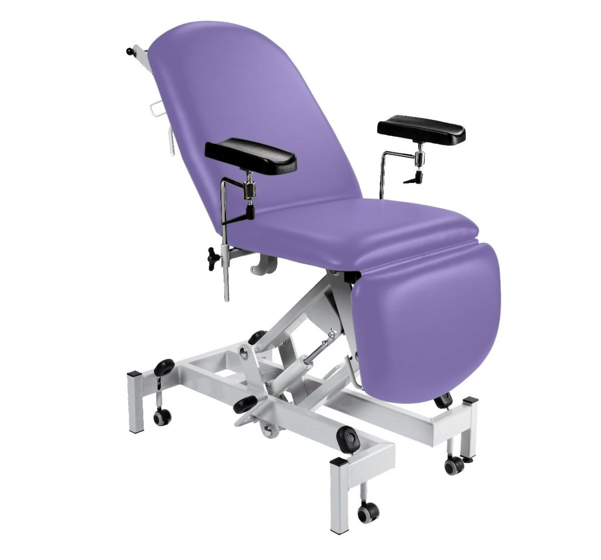 Sunflower Fusion Phlebotomy Chair - Hydraulic Height Adjustment, Gas Assisted Head & Foot Sections