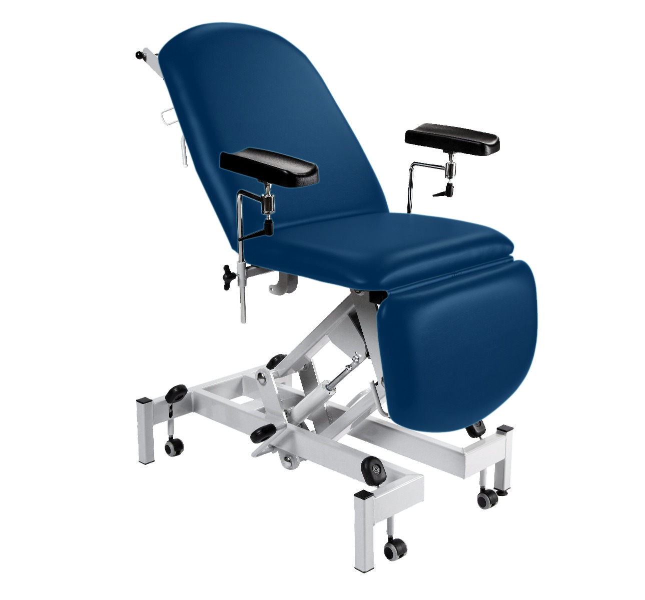 Sunflower Fusion Phlebotomy Chair - Hydraulic Height Adjustment, Gas Assisted Head & Foot Sections