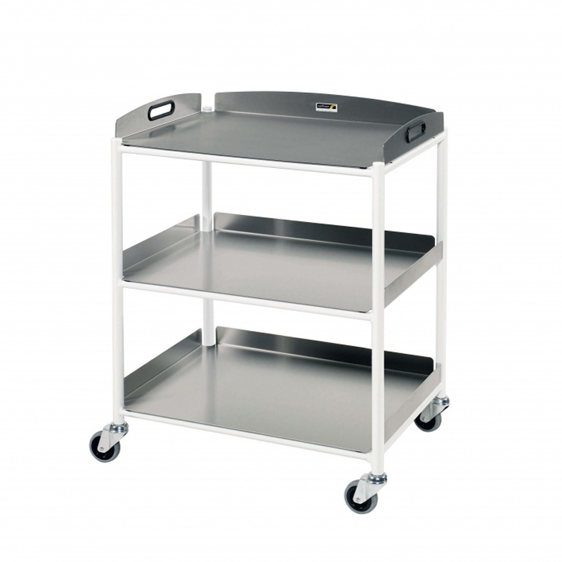 Sunflower Dressing Trolley – 66cm Width with Stainless Steel Trays