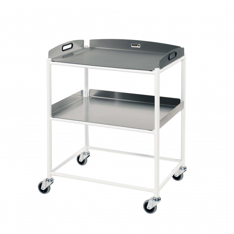 Sunflower Dressing Trolley – 66cm Width with Stainless Steel Trays