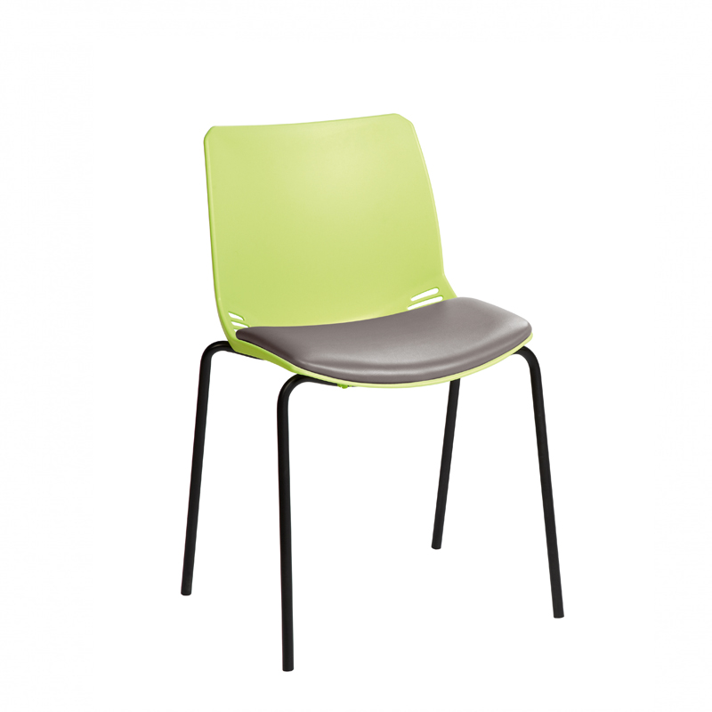 Sunflower ﻿﻿﻿﻿Neptune Visitor Chair, Without Arms - Moulded Seat ﻿with Vinyl Upholstered Seat Pad