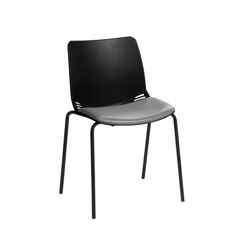 Sunflower ﻿﻿﻿﻿Neptune Visitor Chair, Without Arms - Moulded Seat ﻿with Vinyl Upholstered Seat Pad