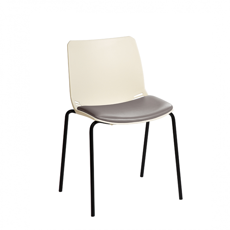 Sunflower ﻿﻿﻿﻿Neptune Visitor Chair, Without Arms - Moulded Seat ﻿with Vinyl Upholstered Seat Pad