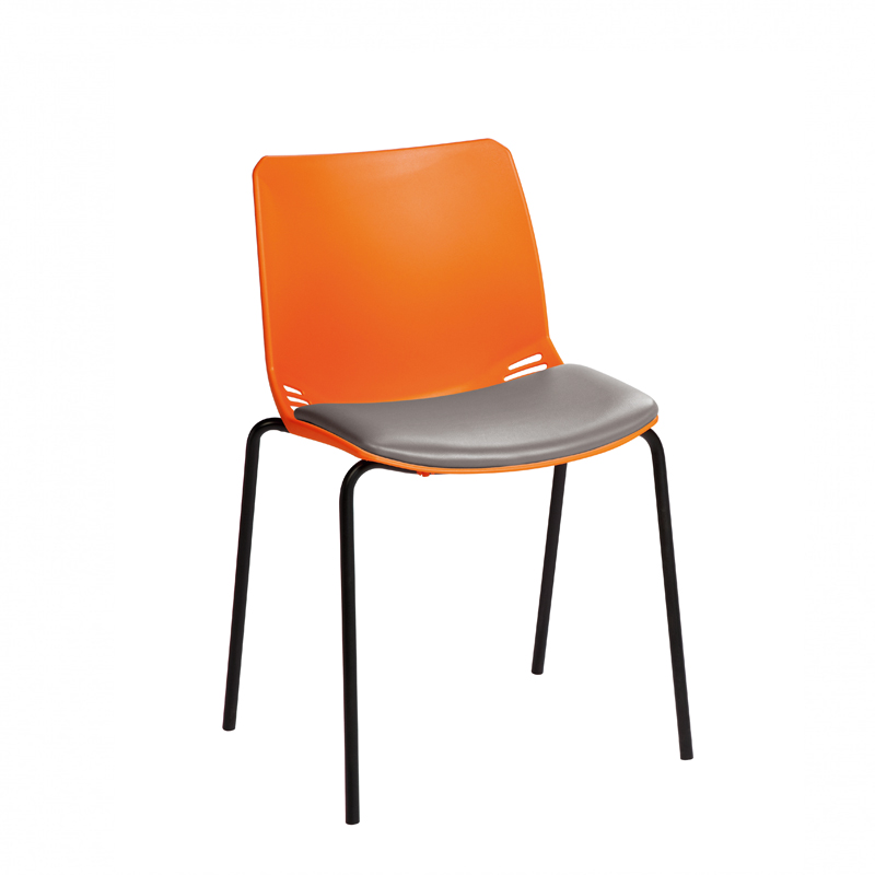 Sunflower ﻿﻿﻿﻿Neptune Visitor Chair, Without Arms - Moulded Seat ﻿with Vinyl Upholstered Seat Pad