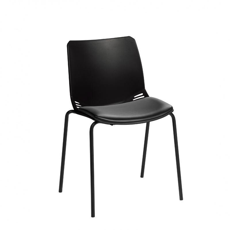 Sunflower ﻿﻿﻿﻿Neptune Visitor Chair, Without Arms - Moulded Seat ﻿with Vinyl Upholstered Seat Pad