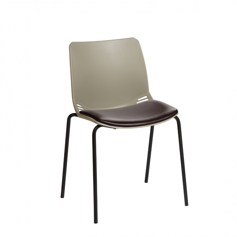 Sunflower ﻿﻿﻿﻿Neptune Visitor Chair, Without Arms - Moulded Seat ﻿with Vinyl Upholstered Seat Pad