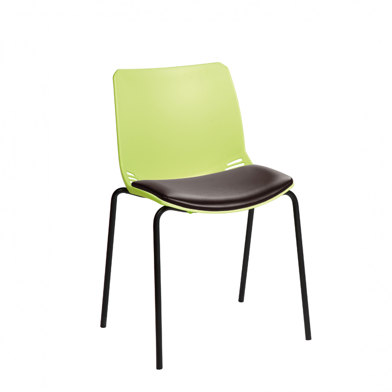 Sunflower ﻿﻿﻿﻿Neptune Visitor Chair, Without Arms - Moulded Seat ﻿with Vinyl Upholstered Seat Pad