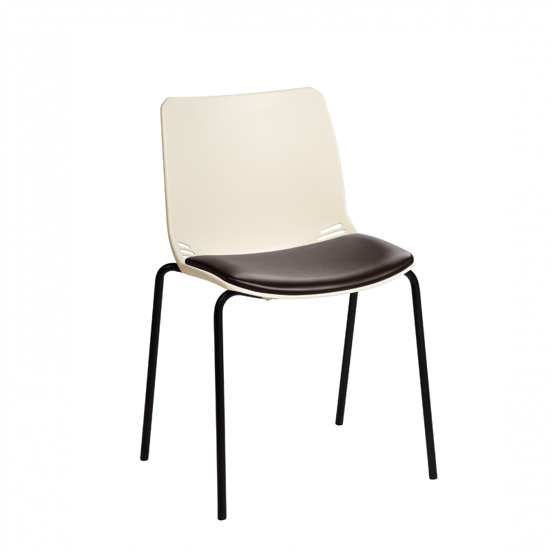 Sunflower ﻿﻿﻿﻿Neptune Visitor Chair, Without Arms - Moulded Seat ﻿with Vinyl Upholstered Seat Pad